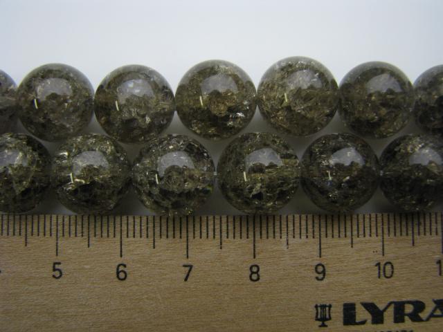 クラックスモーキークォーツ（丸玉：12mm) – 天然石素材屋